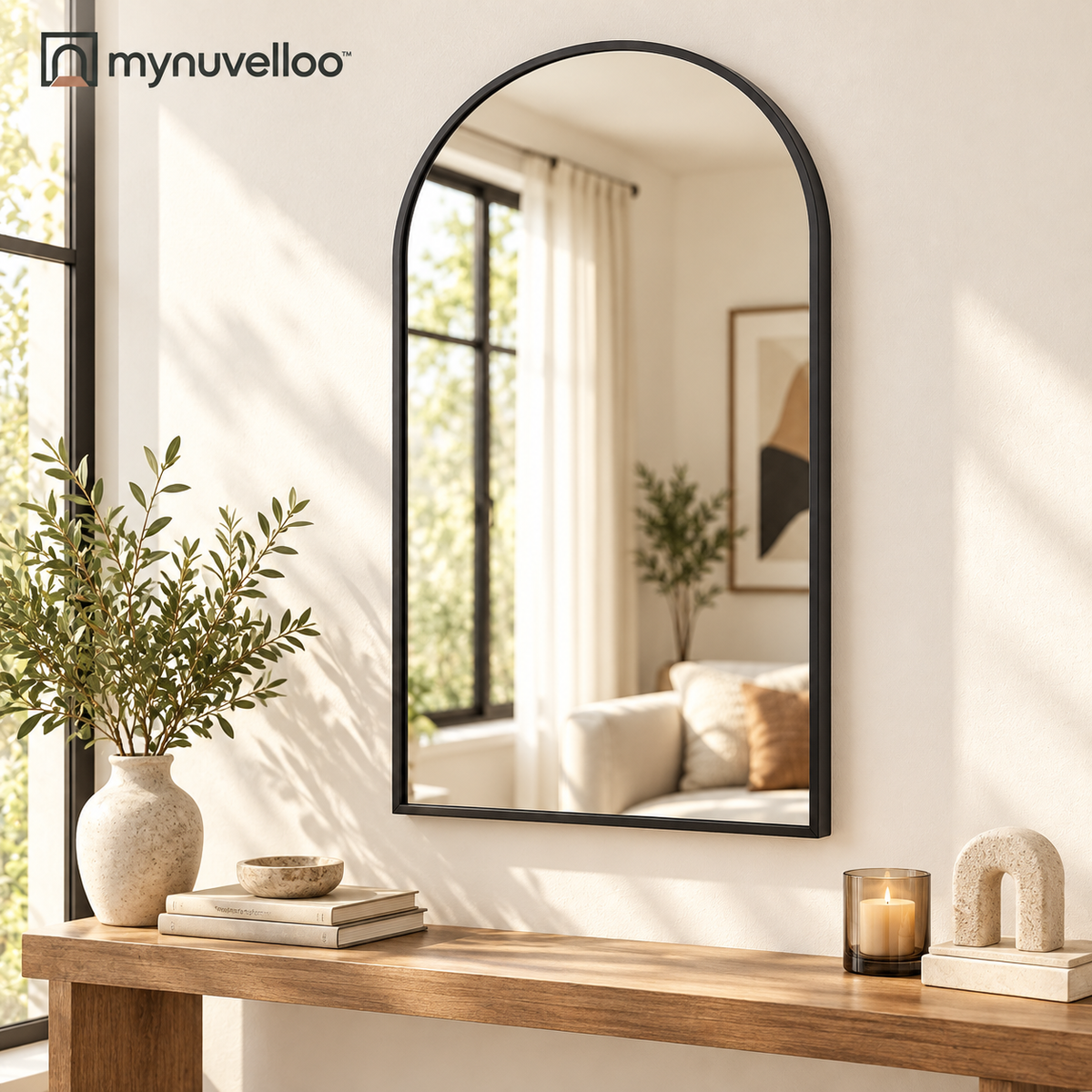 🪞 Decorative Wall Mirror – Big Style, Small-Space Trick