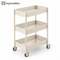 🛒 Three-Tier Rolling Storage Cart – Roll It Anywhere, Store Everything