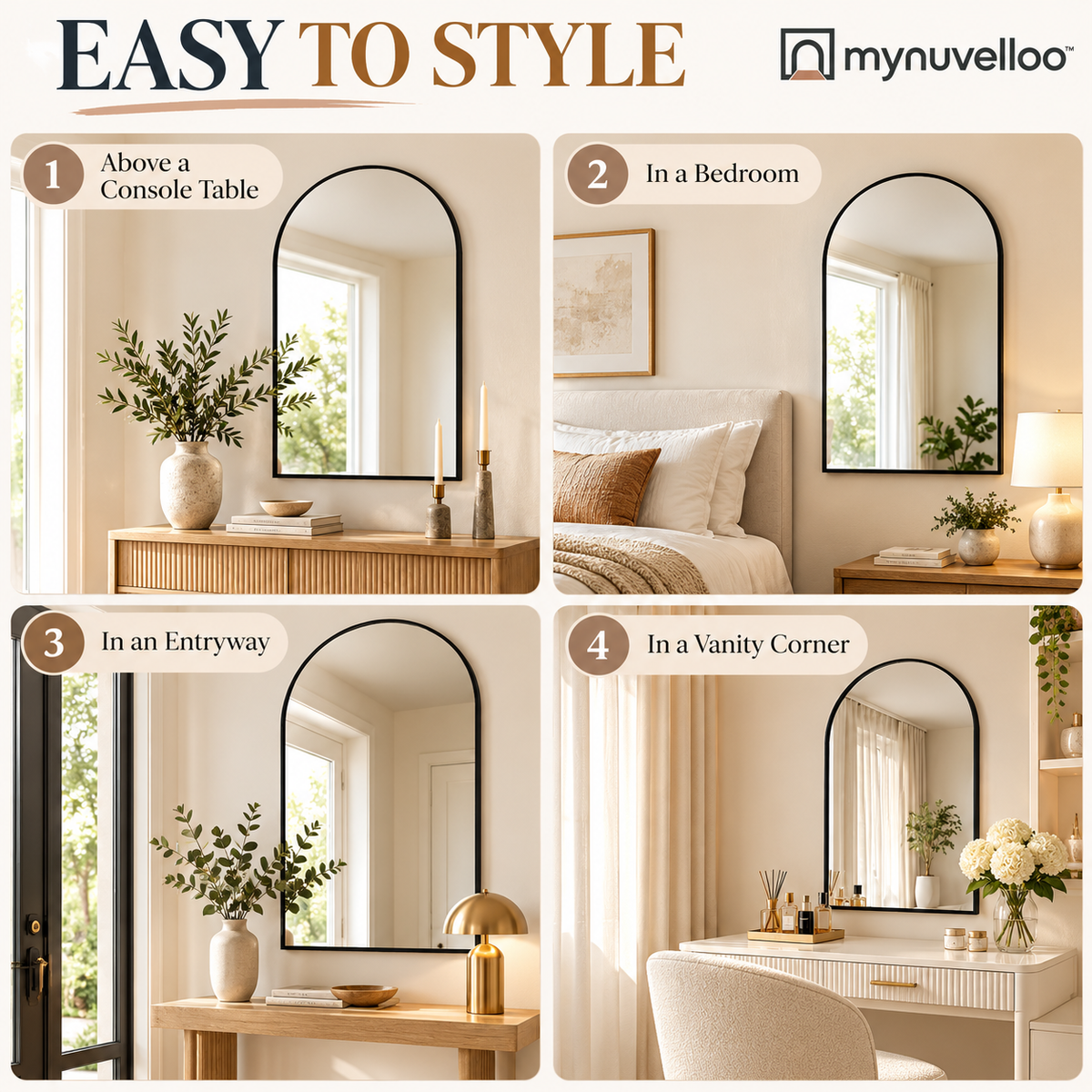 🪞 Decorative Wall Mirror – Big Style, Small-Space Trick