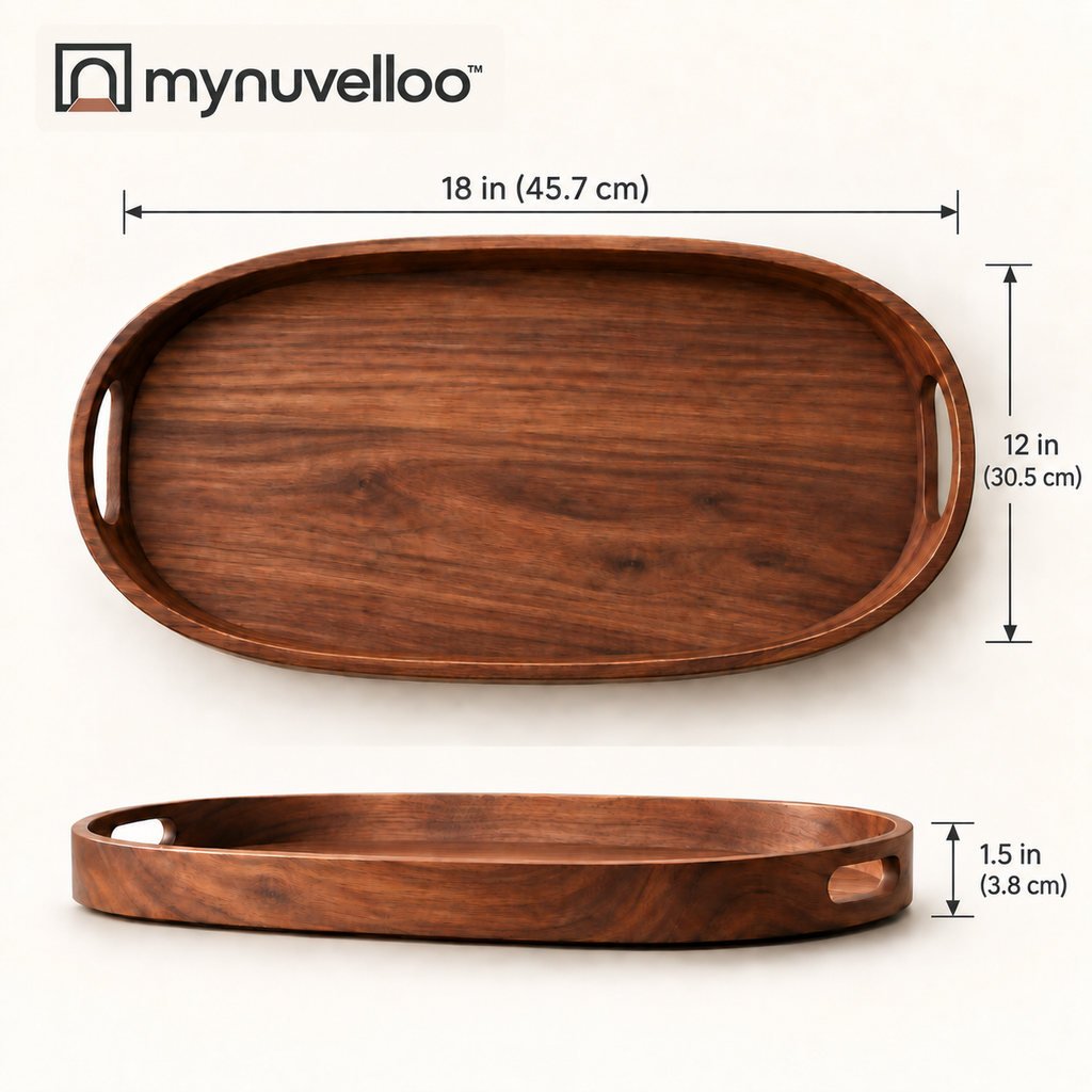 🍽️ Decorative Serving Tray – Serve, Style, and Store in One