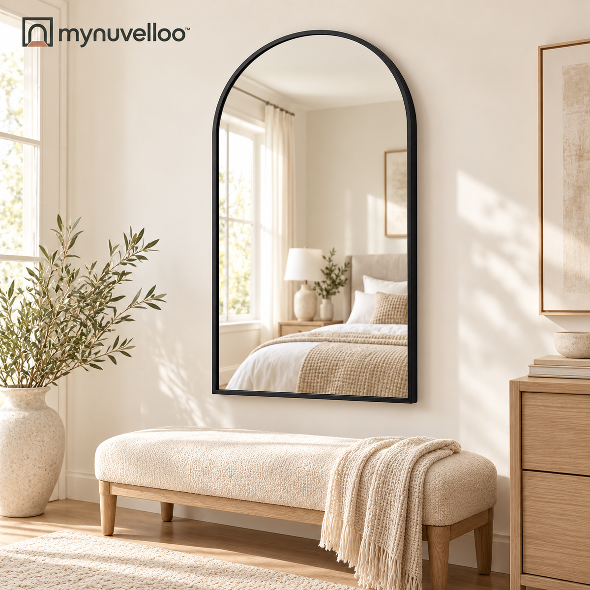 🪞 Decorative Wall Mirror – Big Style, Small-Space Trick