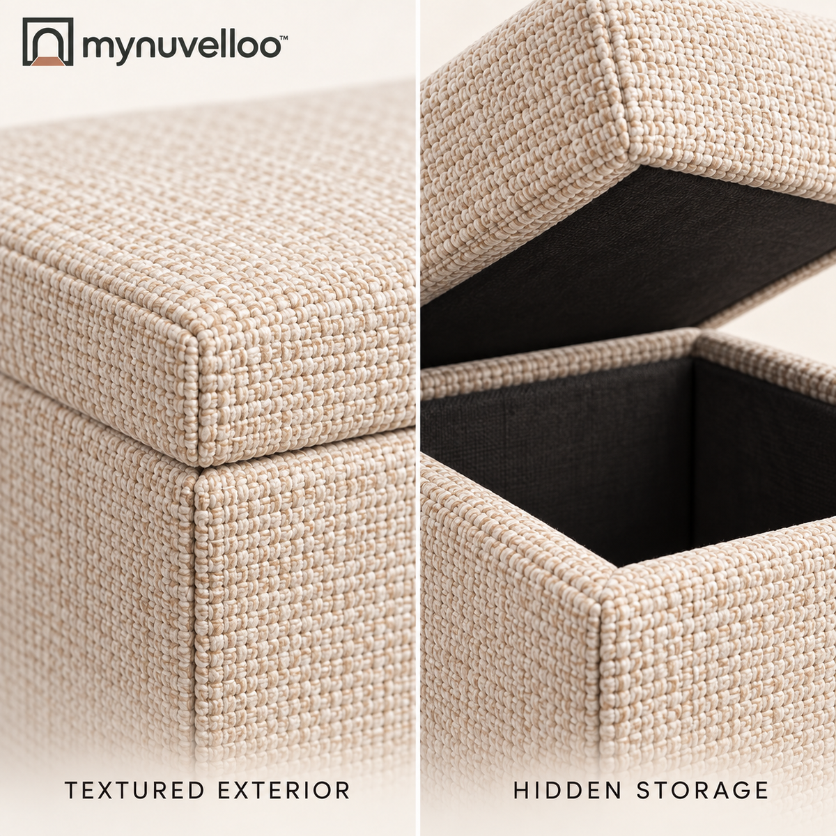 🧺 Collapsible Storage Ottoman – Fold It, Stash It, Love It