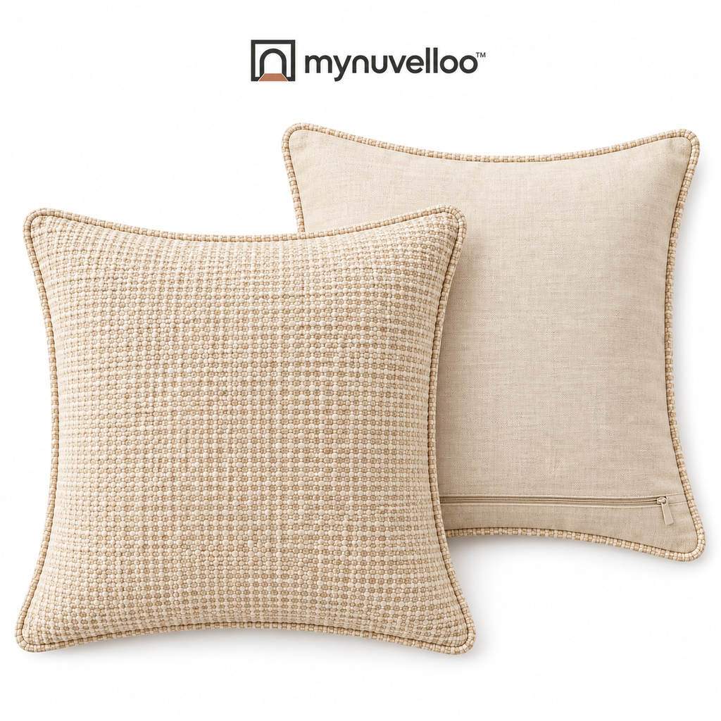 🛋️ Textured Throw Pillow Covers – Instant Couch Glow-Up