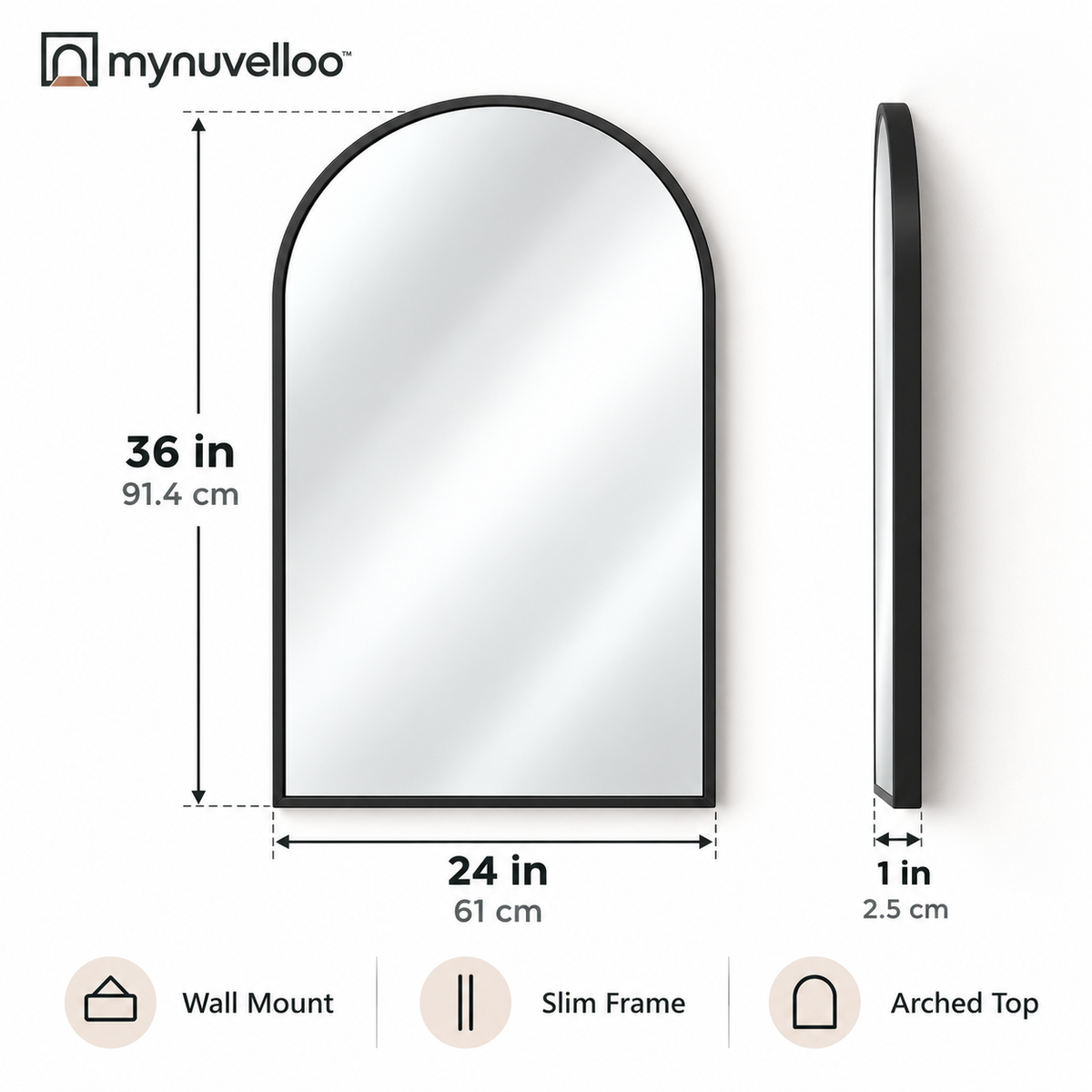 🪞 Decorative Wall Mirror – Big Style, Small-Space Trick