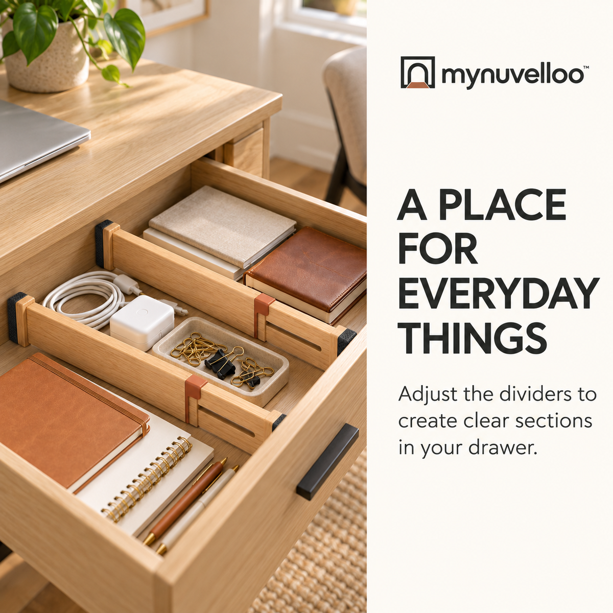 🔥 Adjustable Drawer Dividers – Tame the Junk Drawer for Good