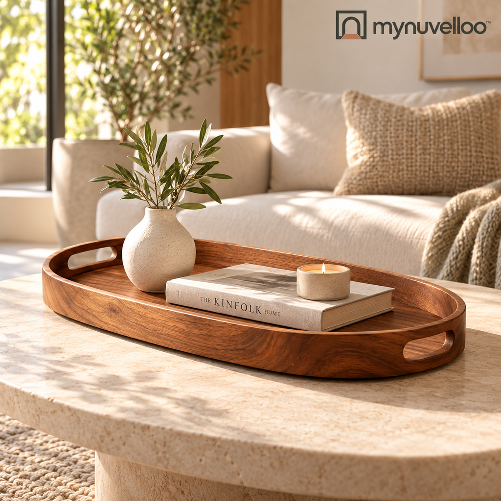 🍽️ Decorative Serving Tray – Serve, Style, and Store in One