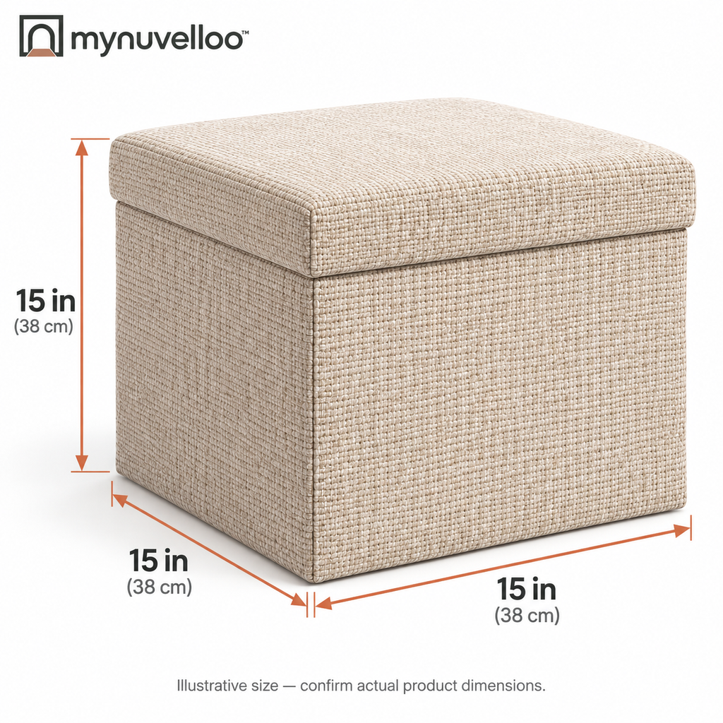 🧺 Collapsible Storage Ottoman – Fold It, Stash It, Love It