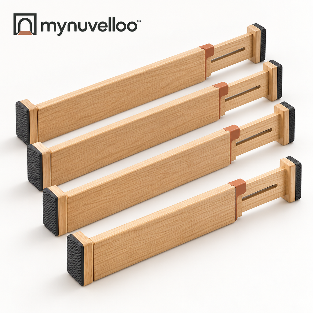 🔥 Adjustable Drawer Dividers – Tame the Junk Drawer for Good