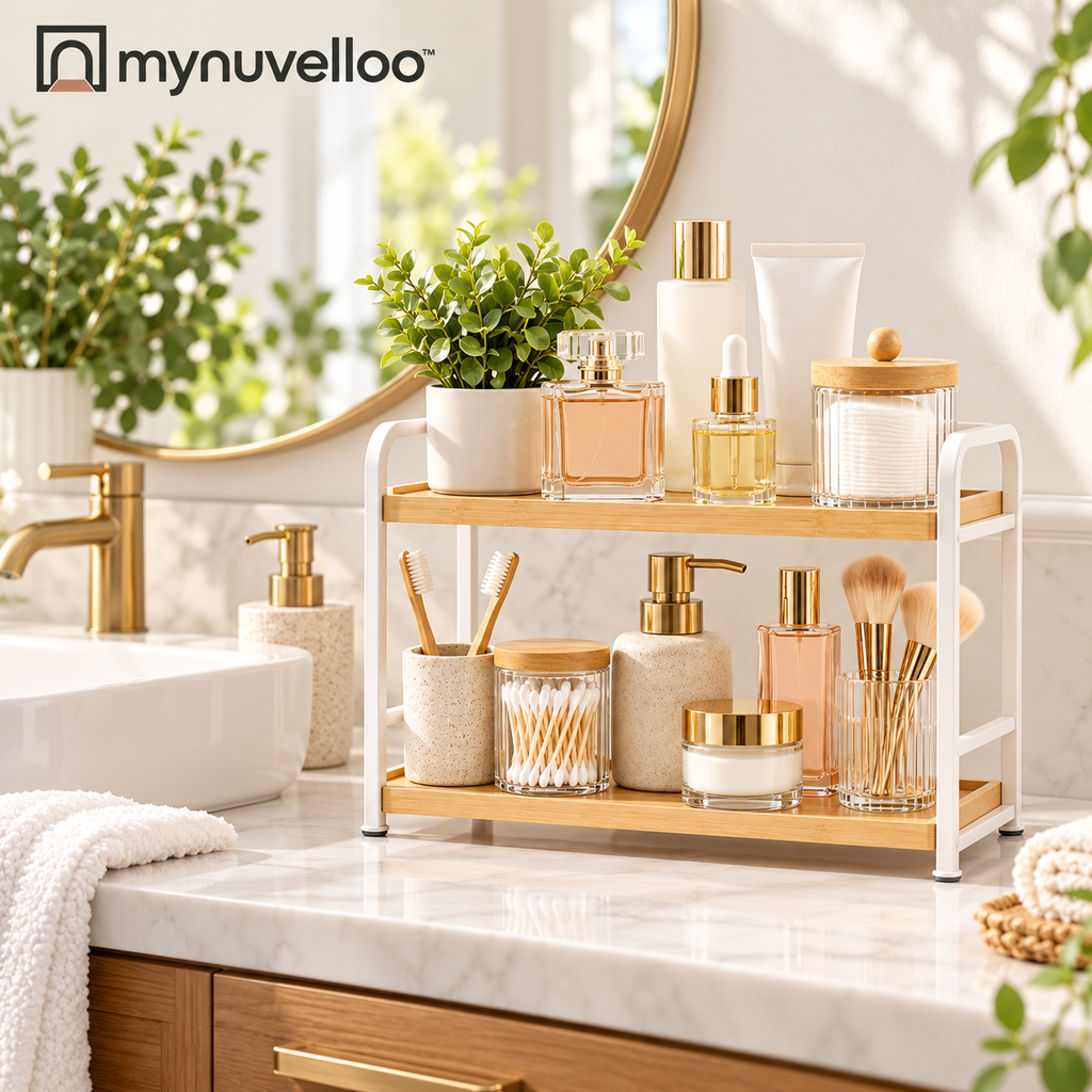 🧴 Bathroom Countertop Organizer – Clear the Clutter, Keep It Cute